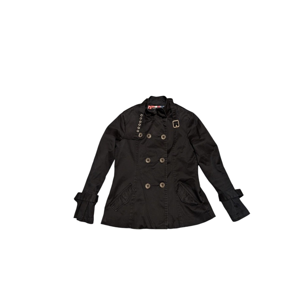 OAKLEY women Black coat jacket tactical Large double breasted stretch